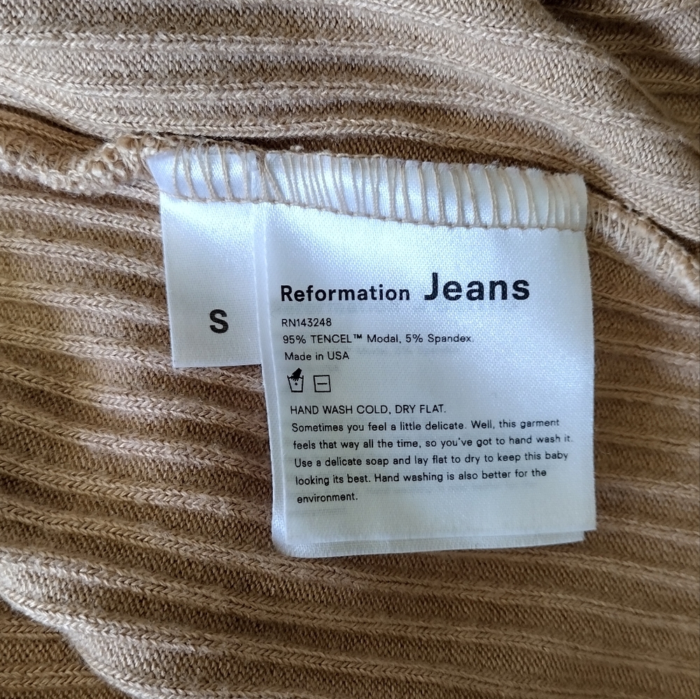 Reformation Ribbed Maxi Dress Size Small - Picture 4 of 7